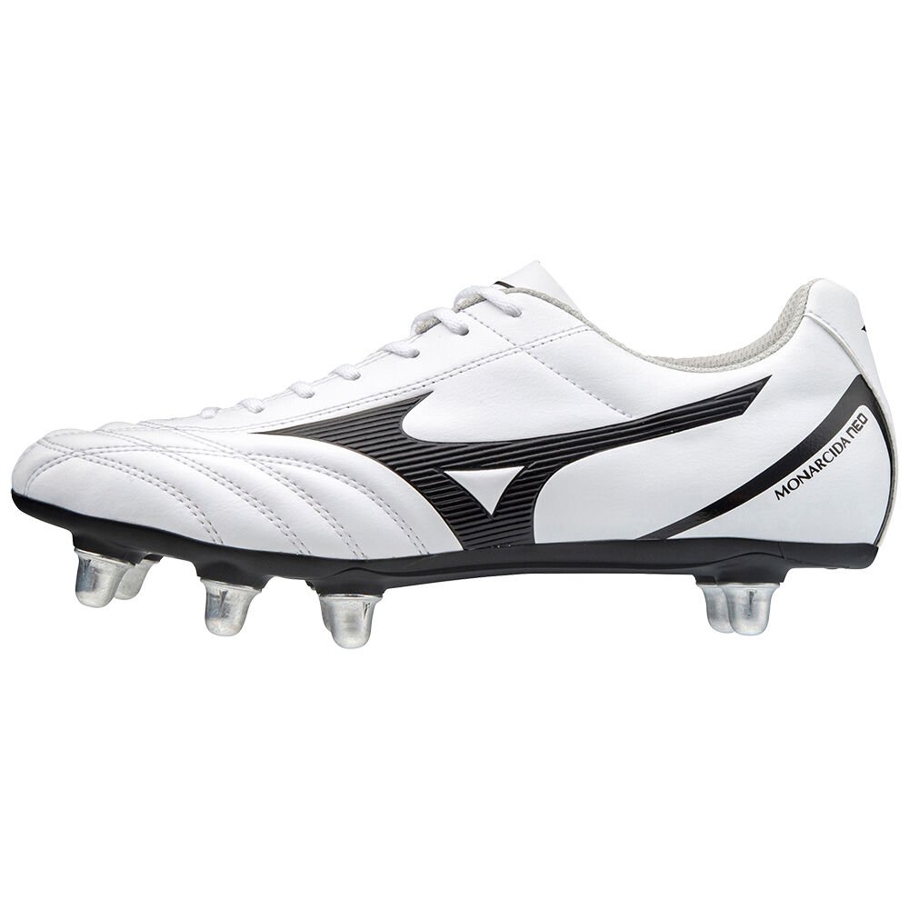 Women's Mizuno Rugby Shoes White/Black/Red Monarcida Neo Shoes - R1GA207009